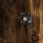 Meuble de salle de bain avec étagères chêne fumé 36x35x95 cm – Image 10