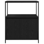 Meuble de salle de bain avec étagères chêne noir 76,5x35x95 cm – Image 4