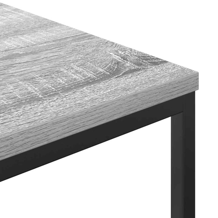 Meuble de salle de bain avec étagères sonoma gris 76,5x35x95 cm – Image 8