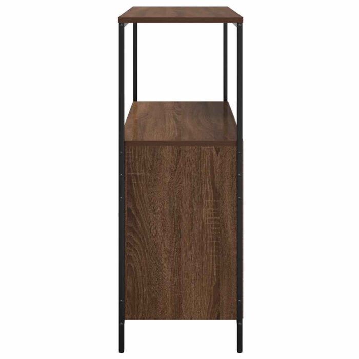 Meuble de salle de bain avec étagères chêne marron 76,5x35x95cm – Image 5
