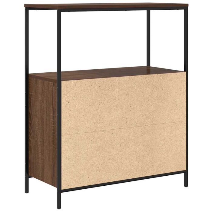 Meuble de salle de bain avec étagères chêne marron 76,5x35x95cm – Image 6