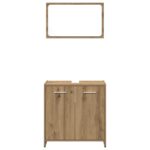 Ensemble de meubles salle de bain 3 pcs bois d'ingénierie – Image 3