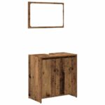 Ensemble de meubles salle de bain 3 pcs bois d'ingénierie – Image 5