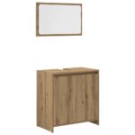 Ensemble de meubles salle de bain 3 pcs bois d'ingénierie – Image 5