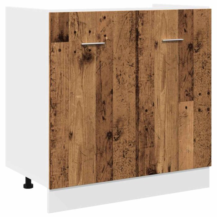 Ensemble d'armoires de cuisine 11 pcs vieux bois – Image 4