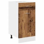 Ensemble d'armoires de cuisine 11 pcs vieux bois – Image 5