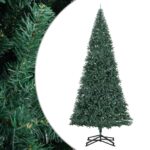 Sapin de Noël artificiel avec support vert 500 cm PVC