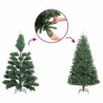 Sapin de Noël artificiel avec support vert 500 cm PVC – Image 3