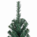 Sapin de Noël artificiel avec support vert 500 cm PVC – Image 4