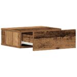 Table de chevet flottante vieux bois bois d'ingénierie – Image 3