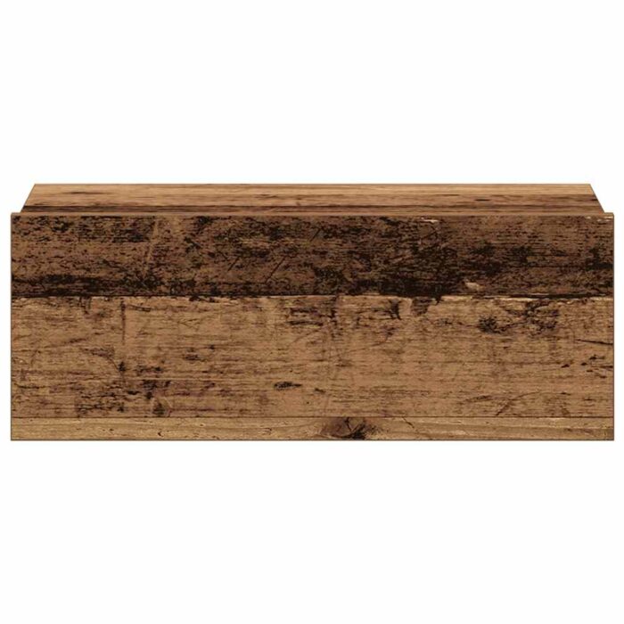 Table de chevet flottante vieux bois bois d'ingénierie – Image 4