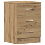 Tables de chevet 2 pcs chêne artisanal 38x35x55 cm – Image 4