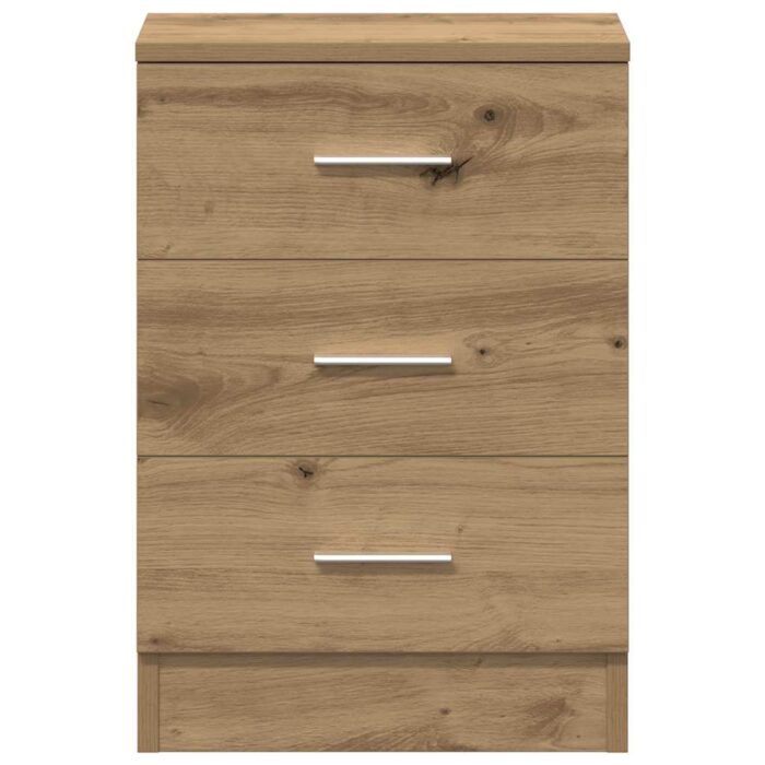 Tables de chevet 2 pcs chêne artisanal 38x35x55 cm – Image 5