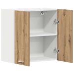Armoire murale de cuisine chêne artisanal 60x31x60 cm – Image 3