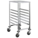 Chariot à plateaux 6 bacs GN 39x55x87 cm acier inoxydable – Image 5
