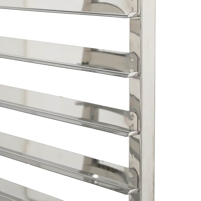 Chariot à plateaux 6 bacs GN 39x55x87 cm acier inoxydable – Image 7