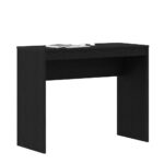 Bureau chêne noir 90x40x72 cm bois d'ingénierie – Image 2
