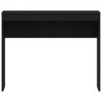 Bureau chêne noir 90x40x72 cm bois d'ingénierie – Image 3