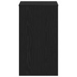 Bureau chêne noir 90x40x72 cm bois d'ingénierie – Image 4