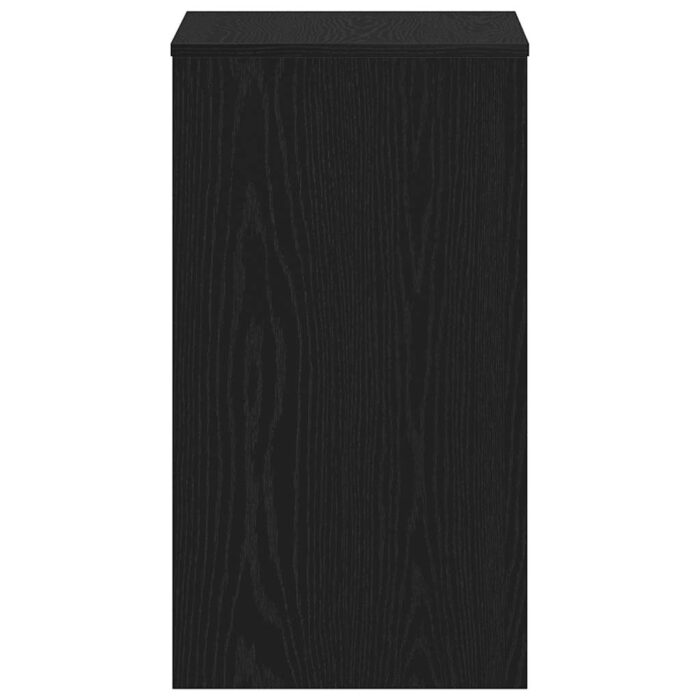 Bureau chêne noir 90x40x72 cm bois d'ingénierie – Image 4