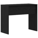 Bureau chêne noir 90x40x72 cm bois d'ingénierie – Image 5