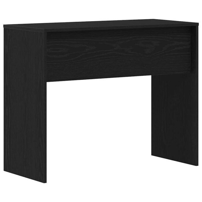 Bureau chêne noir 90x40x72 cm bois d'ingénierie – Image 5