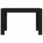 Table à dîner chêne noir 120x60x76 cm bois d'ingénierie – Image 3