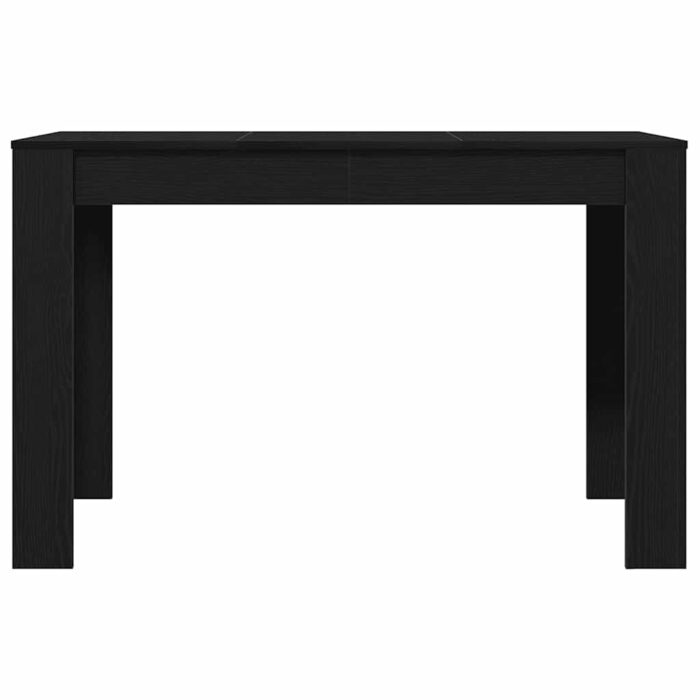 Table à dîner chêne noir 120x60x76 cm bois d'ingénierie – Image 3