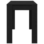 Table à dîner chêne noir 120x60x76 cm bois d'ingénierie – Image 4
