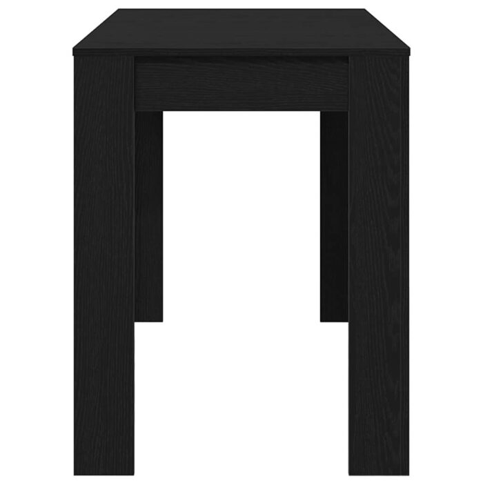 Table à dîner chêne noir 120x60x76 cm bois d'ingénierie – Image 4