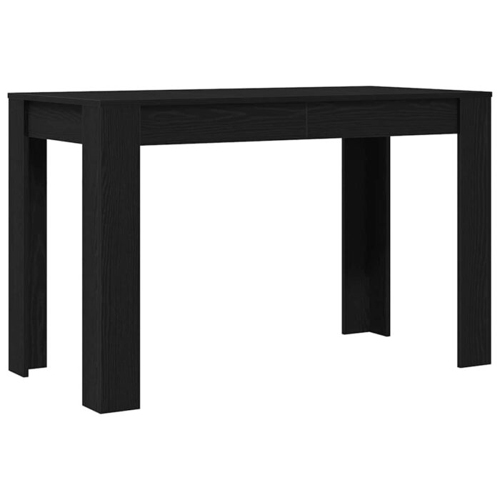 Table à dîner chêne noir 120x60x76 cm bois d'ingénierie – Image 5