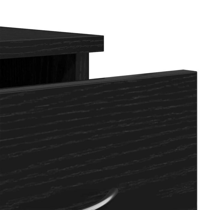 Armoire murale chêne noir 88x26x18,5 cm bois d'ingénierie – Image 7