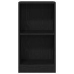 Bibliothèque chêne noir 40x24x76 cm bois d'ingénierie – Image 3