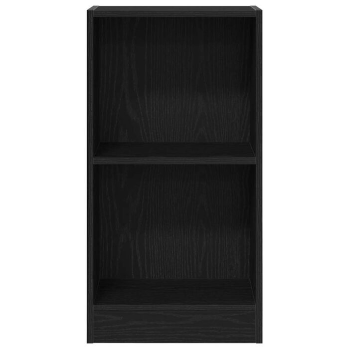 Bibliothèque chêne noir 40x24x76 cm bois d'ingénierie – Image 3
