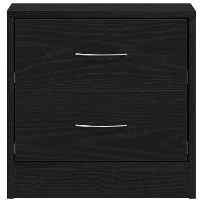 Table de chevet chêne noir 40x30x40 cm bois d'ingénierie – Image 4