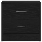 Tables de chevet 2pcs chêne noir 40x30x40cm bois d'ingénierie – Image 5