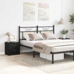 Tables de chevet 2pcs chêne noir 40x30x40cm bois d'ingénierie