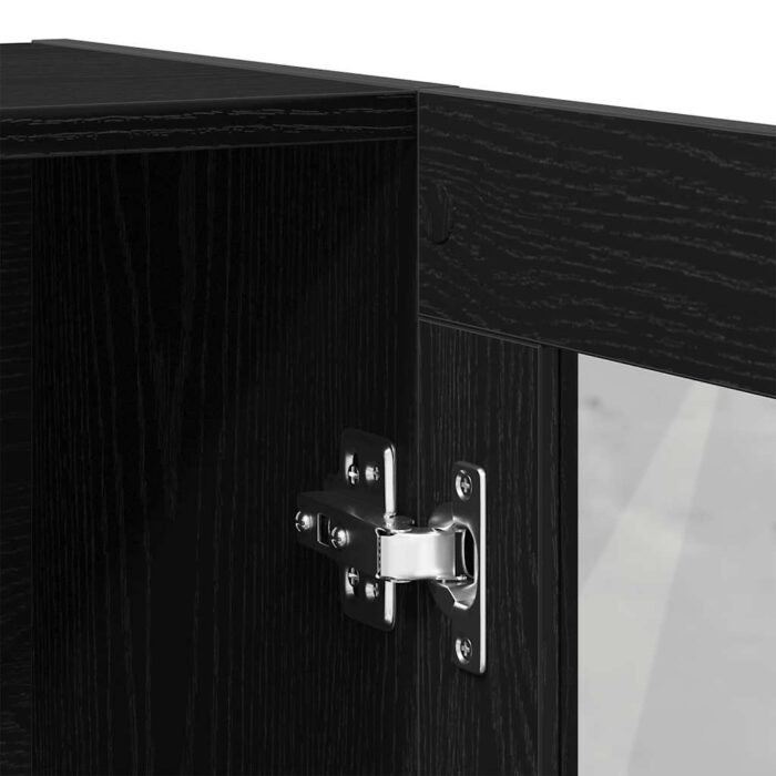 Bibliothèque chêne noir 82,5x30,5x115 cm bois d'ingénierie – Image 7