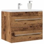 Meuble de salle de bain vieux bois 60x38,5x48 cm – Image 2