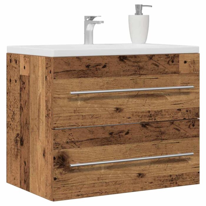 Meuble de salle de bain vieux bois 60x38,5x48 cm – Image 2