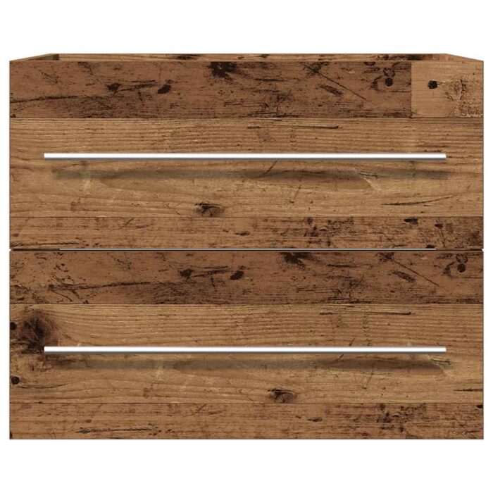 Meuble de salle de bain vieux bois 60x38,5x48 cm – Image 4