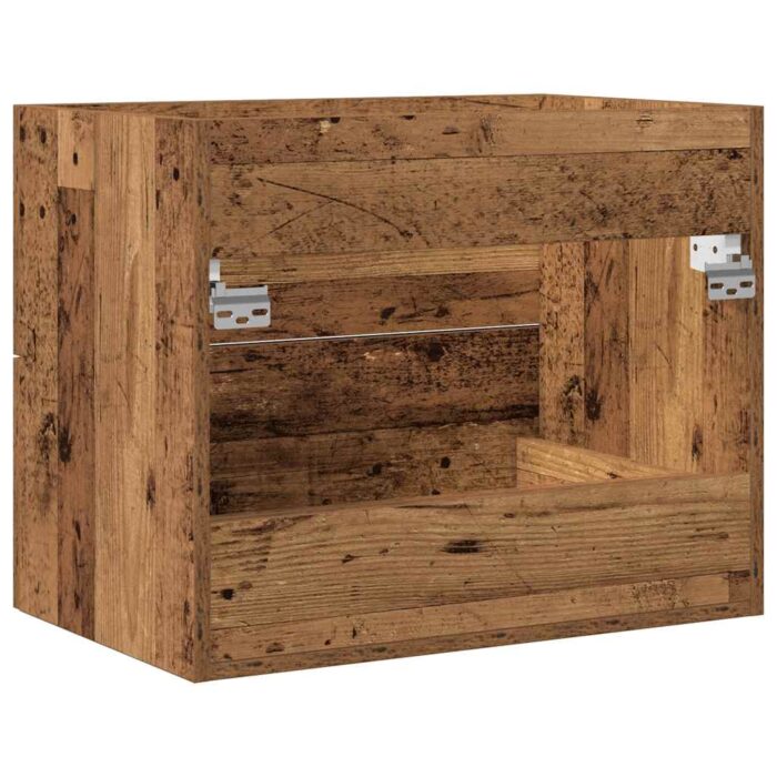 Meuble de salle de bain vieux bois 60x38,5x48 cm – Image 6