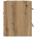 Armoire lavabo de salle de bain chêne artisanal bois ingénierie – Image 5