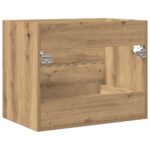 Armoire lavabo de salle de bain chêne artisanal bois ingénierie – Image 6
