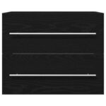 Meuble de salle de bain avec lavabo chêne noir 60x38,5x48 cm – Image 4