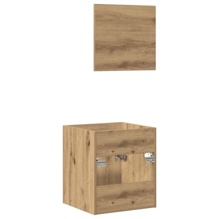 Ensemble de meubles salle de bain 2 pcs bois d'ingénierie – Image 6