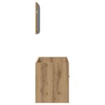 Ensemble de meubles salle de bain 2 pcs bois d'ingénierie – Image 5