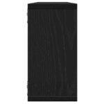 Étagères murales cube 4 pcs chêne noir 100x15x30 cm bois – Image 5