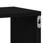 Étagères murales cube 4 pcs chêne noir 100x15x30 cm bois – Image 7