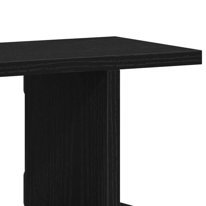 Étagères murales 2 pcs chêne noir 90x18x20 cm bois d'ingénierie – Image 7